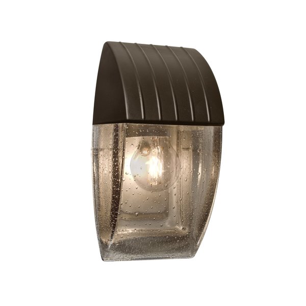 Besa Lighting Costaluz, Aqua Series Wall Sconce, Bronze/Smoke Bubble, 1x8W LED Filament AQUACP-SM-EDIL-BR